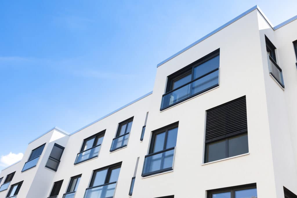 Fertige Fassade in Hanau